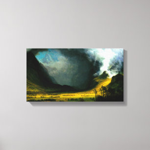 Toile Tempête Albert Bierstadt dans les montagnes