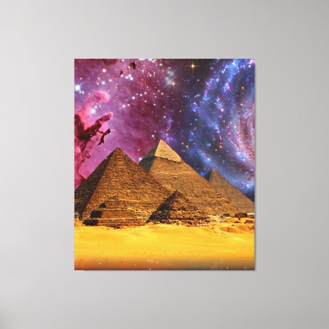 Toile tempête cosmique au-dessus de l'égypte (Recto)