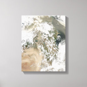 Toile Tempête de poussière au Moyen-Orient
