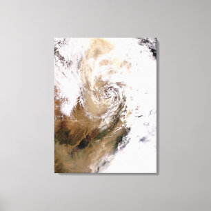 Toile Tempête de poussière dans le nord de la Chine