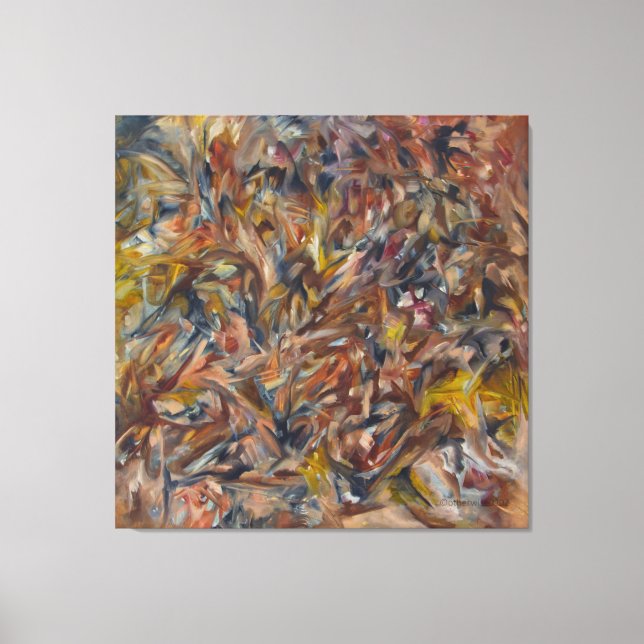 Toile tempête, travail abstrait précoce (Recto)