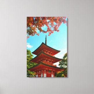Toile Temple de pagode Koyasu Kyoto Japon Voyage d'autom