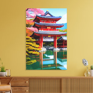 Toile Temple japonais