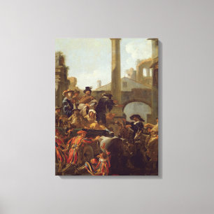 Toile Temps de carnaval à Rome, 1653 (huile sur la