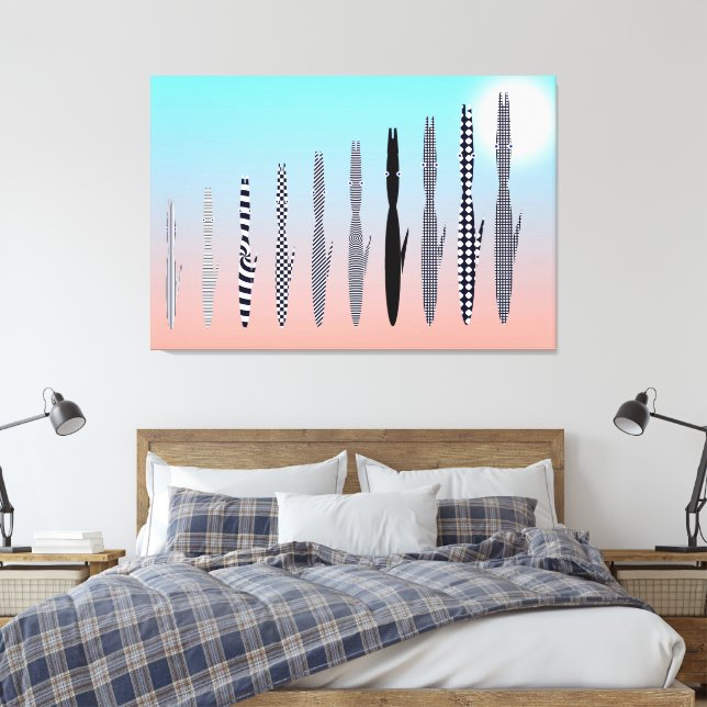 Toile Ten Cat's Geometric Pattern  (Insitu(Chambre))