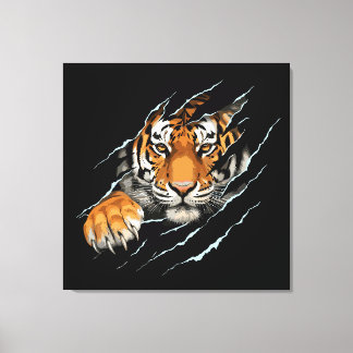 Toile tendue sur châssis décoration murale Tigre