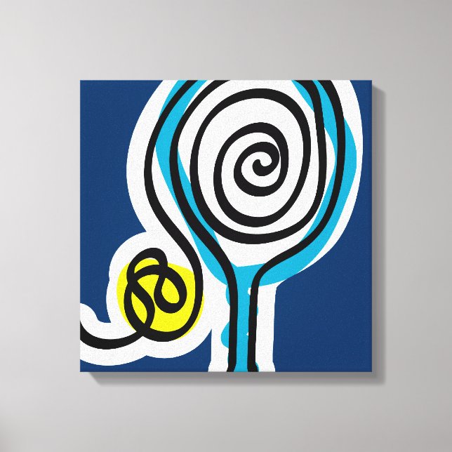 Toile Tennis canvas mur art design (Recto)