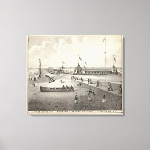 Toile Terrain de baignade de Broadway, Ocean Grove, NJ