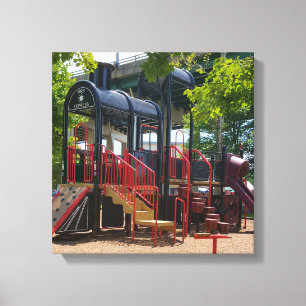 Toile Terrain De Jeux Pour Enfants Amusants Dans Le Parc