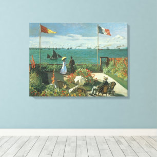 Toile Terrasse au bord de la mer de Claude Monet