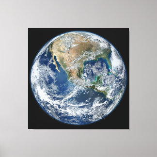 Toile Terre extrêmement détaillée | Marbre bleu