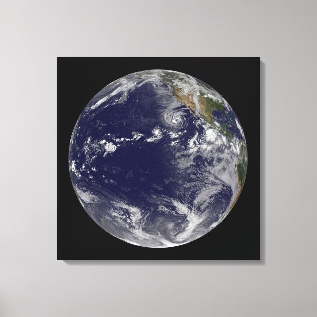 Toile Terre Pleine Montrant Diverses Tempêtes Tropicales (Recto)
