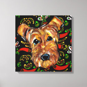 TOILE TERRIER AIREDALE      