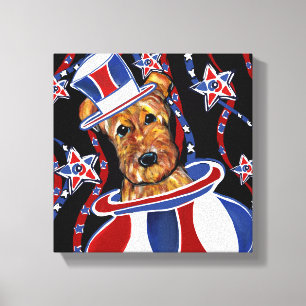 TOILE TERRIER AIREDALE  