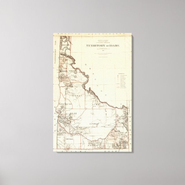 Toile Territoire De L'Idaho (Recto)