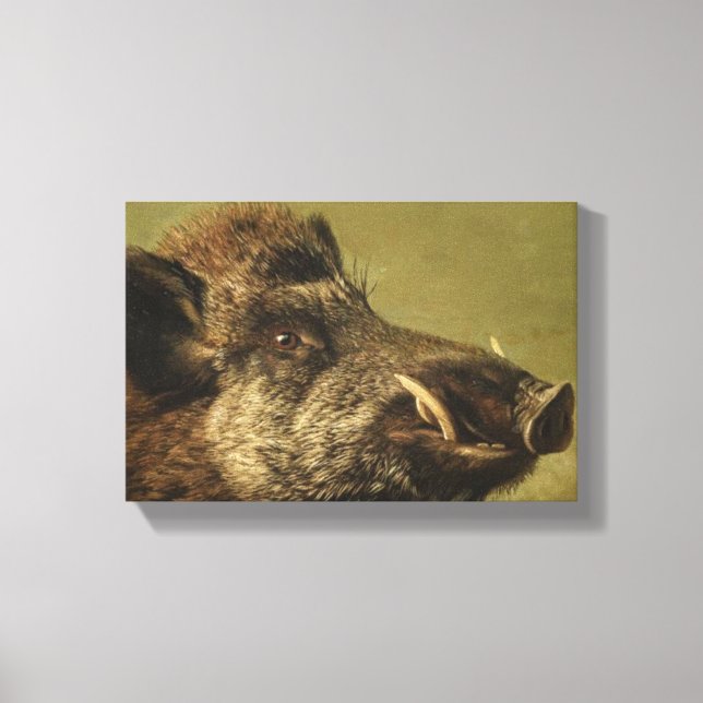 Toile Tête de sanglier (cochon moche) (Recto)