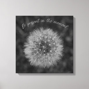 Toile Tête de semence de Dandelion. Soyez Présents En Ce