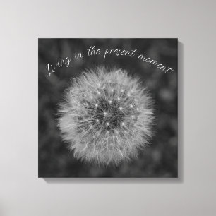 Toile Tête de semence de Dandelion. Soyez Présents En Ce