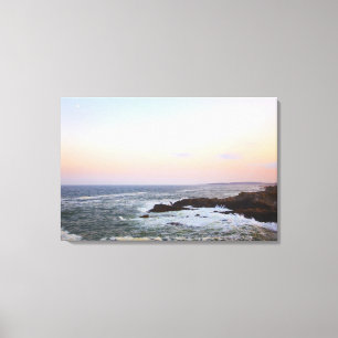 Toile Tête et vue de Portland vers l'Océan Atlantique