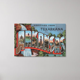 Toile Texarkana, Arkansas (Scène des chutes d'eau)
