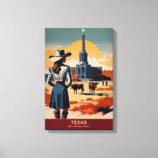 Toile Texas Travel : Votre aventure attend