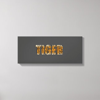 Toile Texte du tigre | Zazzle_Growshop.