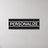 Texte personnalisable | Bold Modern Black & White