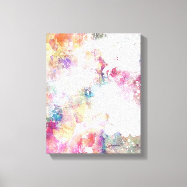 Toile texture de grunge Abstraite avec peinture d'aquare (Recto)