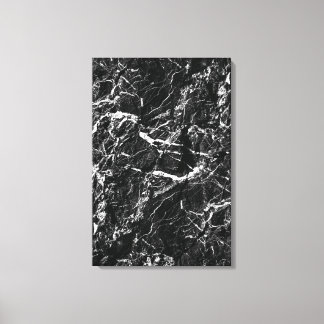 Toile Texture de pierre factice de roche noire surréalis