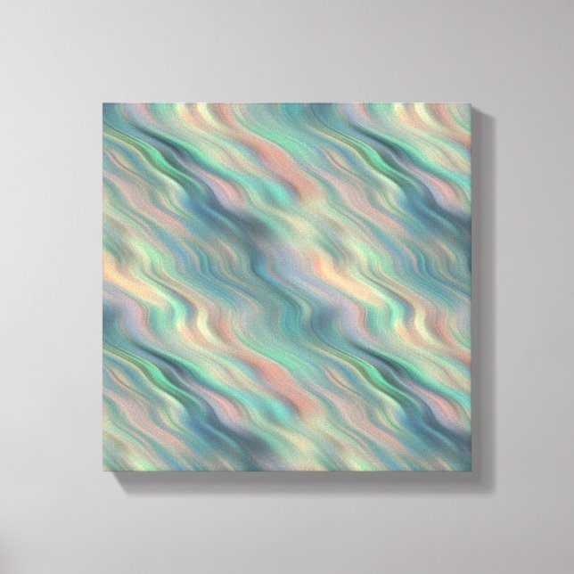 Toile Texture ondulée Iris bleu (Recto)