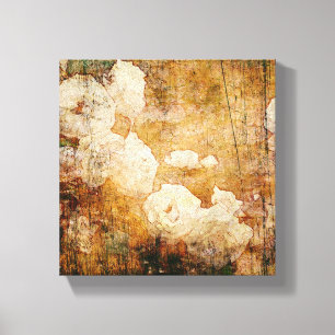 Toile texture vintage florale grunge d'arrière - plan