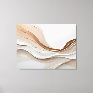 Toile Textures de flux Abstraites minimalistes horizonta