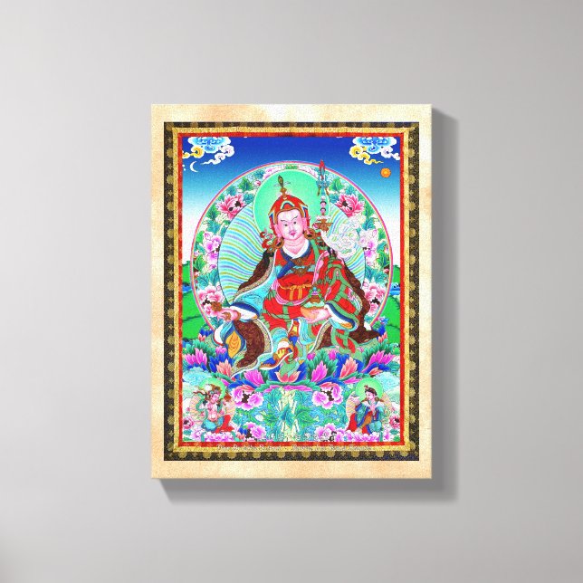 Toile Thangka oriental cool Padmasambhava (Recto)
