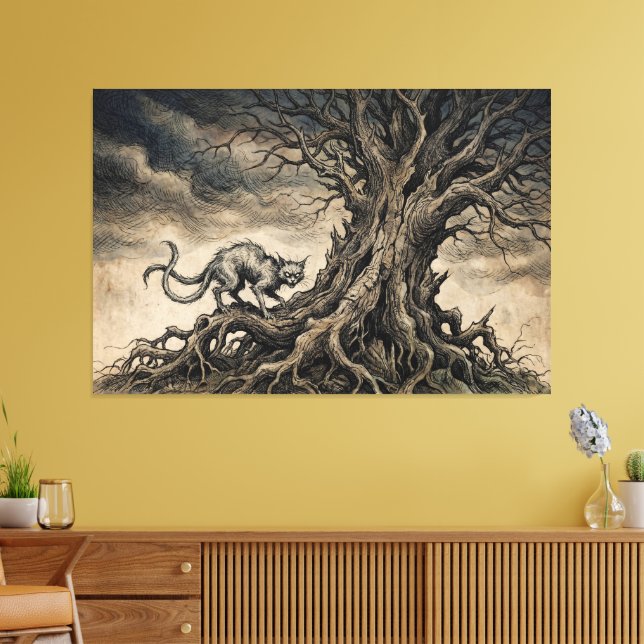 Toile The Bakeneko Under Gnarled Branches (Insitu(Salon))
