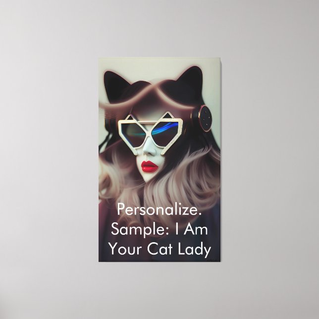 Toile The Cat Lady (Customizable) (Recto)