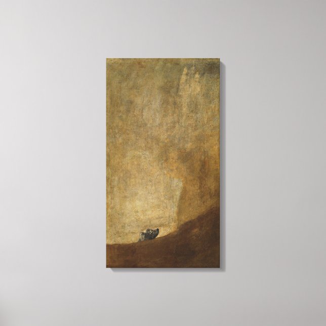 Toile The Dog by Francisco Goya (Recto)