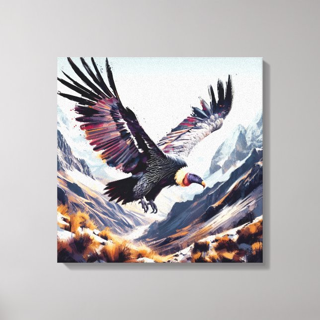 Toile the Ecuadorian condor flying (Recto)