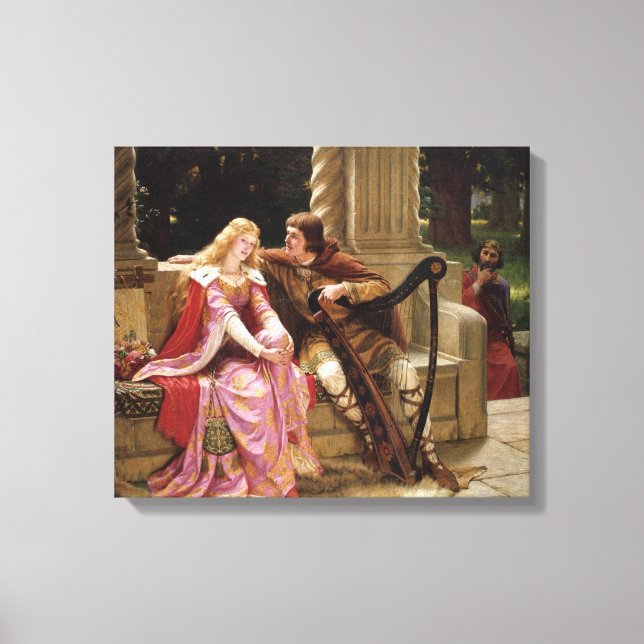 Toile The End of the Song by Edmund Leighton, c. 1902 (Recto)