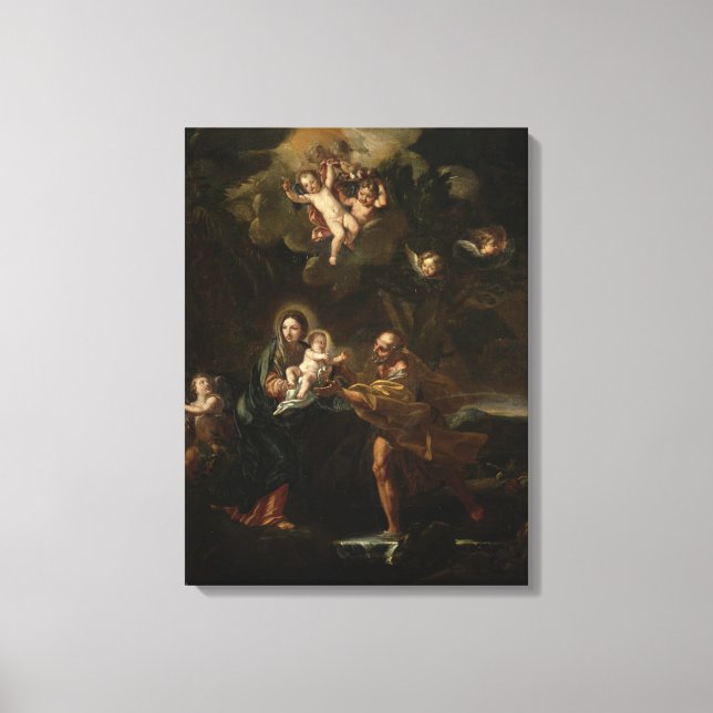 Toile The Flight into (Recto)