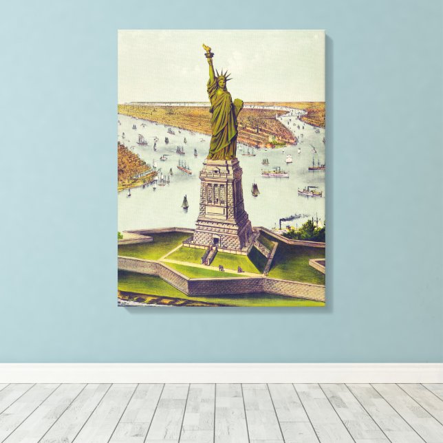 Toile The Great Bartholdi Statue, Statue of Liberty (Insitu (Plancher de Bois))