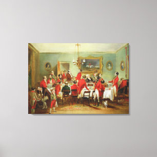 Toile The Hunt Breakfast, Bachelor's Hall, 1836