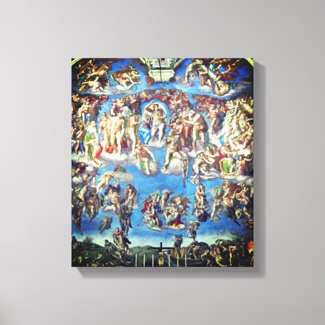 Toile The Last Judgment - Michel-Ange Buonarroti (Recto)