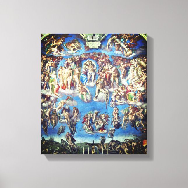 Toile The Last Judgment - Michel-Ange Buonarroti (Recto)