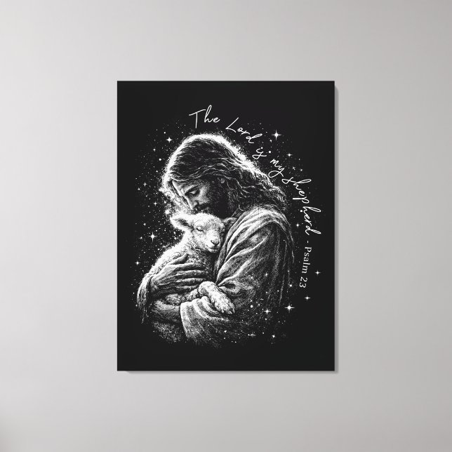 Toile The Lord is my Shepard. Psalm 23. (Recto)