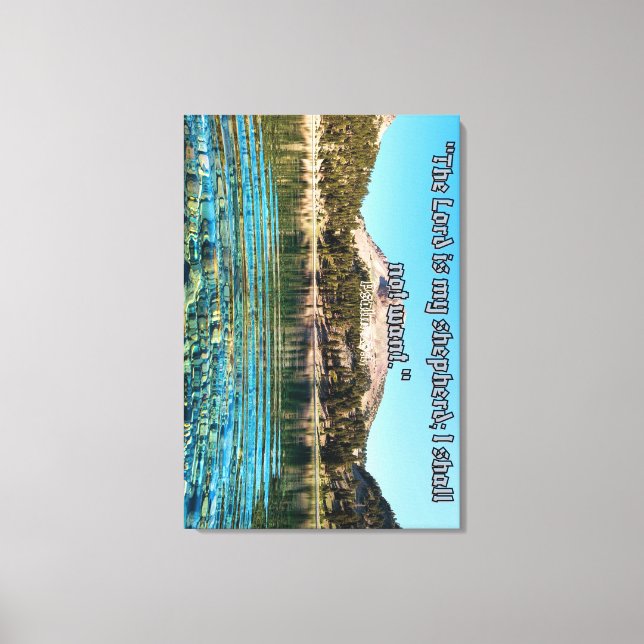 Toile The Lord Is My Shepherd – Psalm 23:1 Scripture Wal (Recto)