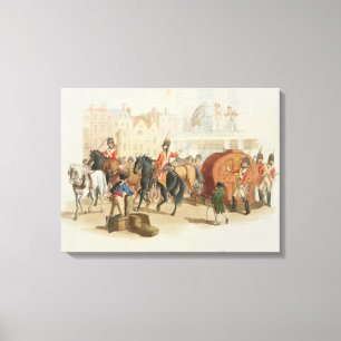 Toile The Lottery Wheel, engraved by the artist, 1805