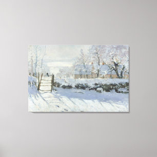 Toile The Magpie - Claude Monet - la pie - La Pie