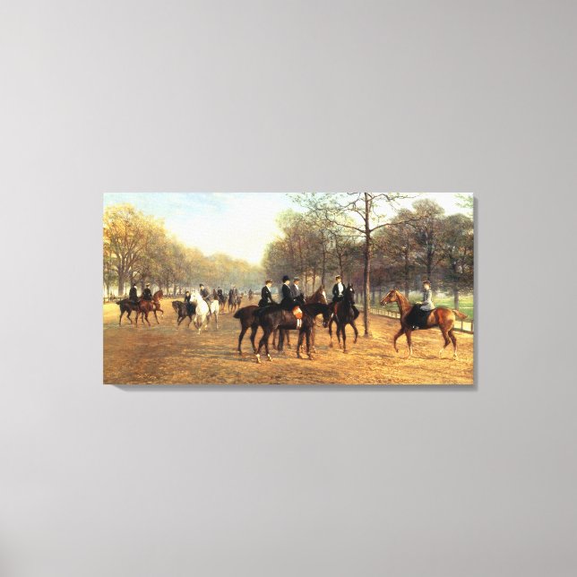Toile The Morning Ride, Rotten Row, Hyde Park, 1894 (Recto)
