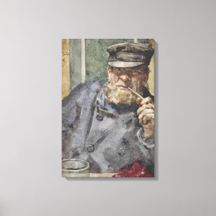 Toile The Old Sea Dog, Naval Art (par Henry Scott Tuke)