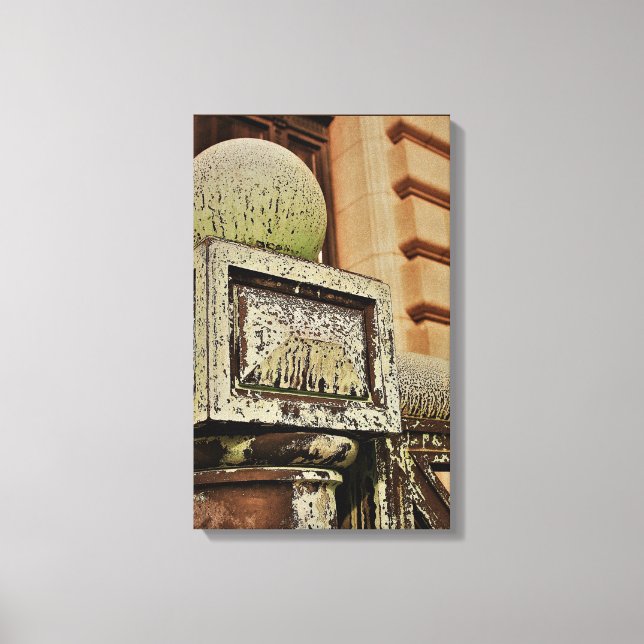 Toile "The Post" Antique Brown - Photo Art - (Recto)